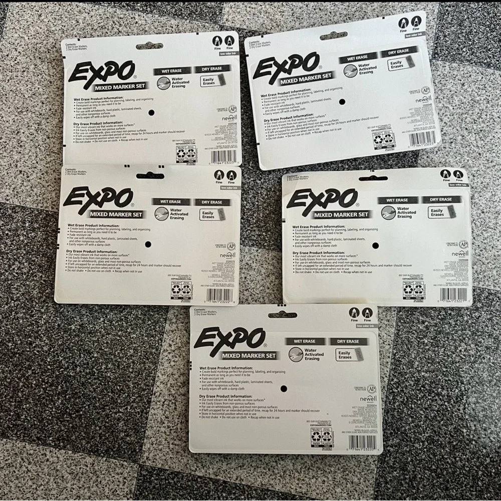 Expo Mixed Marker Sets- Mixed Color 5packs(4 counts)